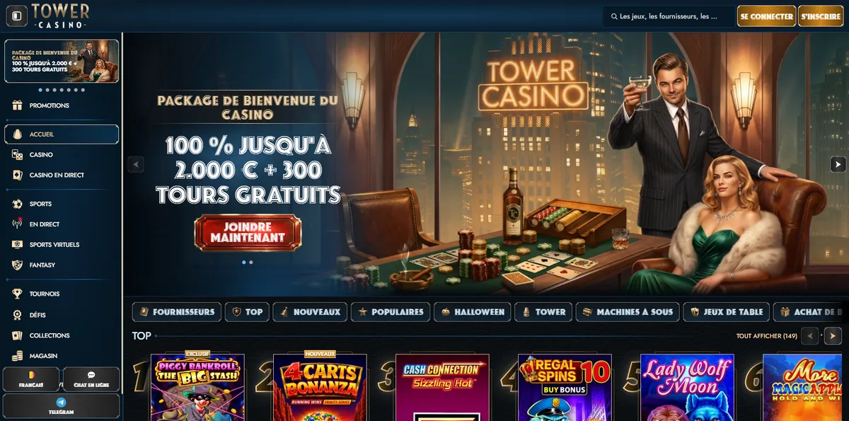 Tower Casino voorpagina